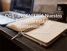 Tablet Screenshot of cgs-ingenieria.com